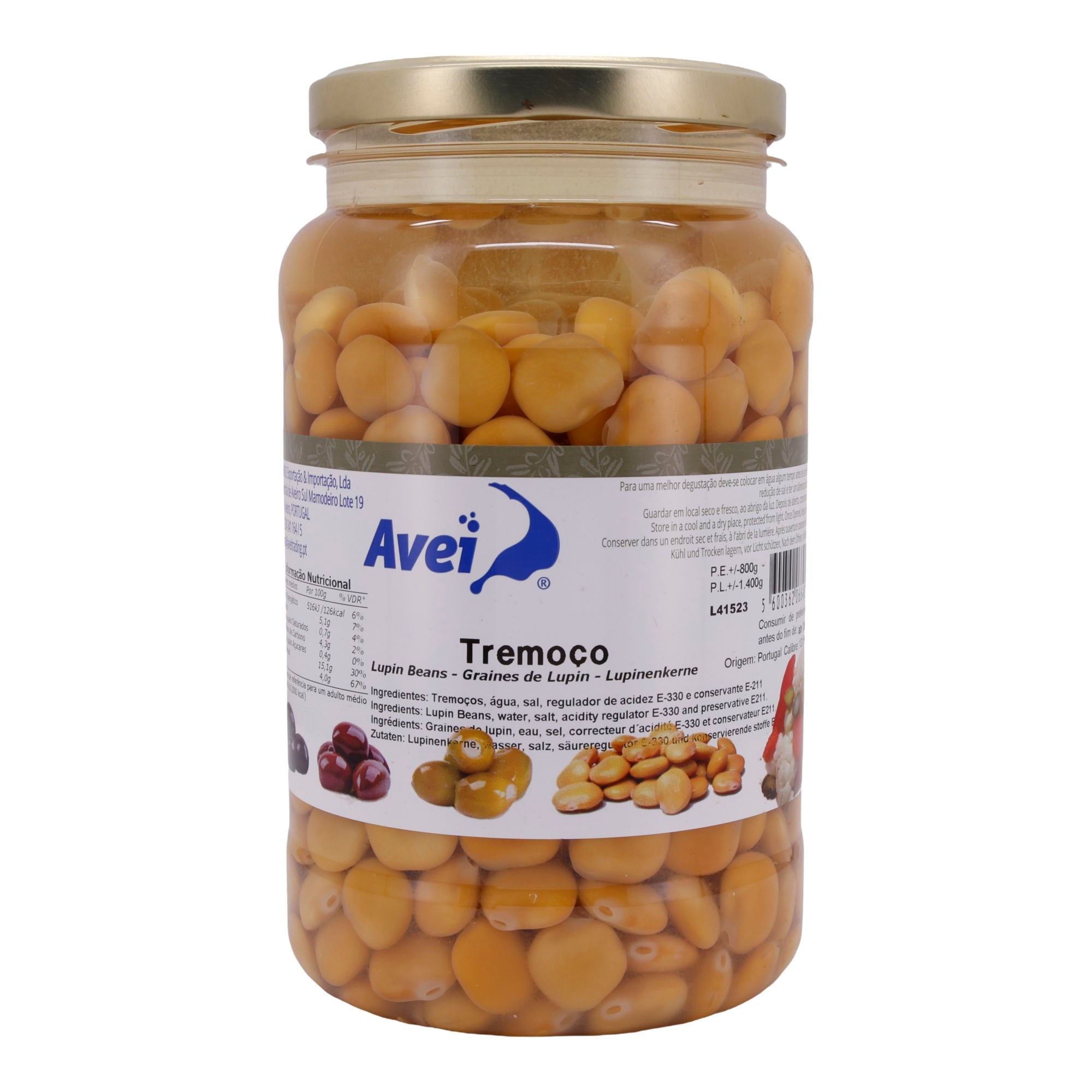 Lupinenbohnen Avei | Tremoco | In Salzlake | 800 g AVEI